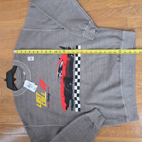 DODGE CHARGER MEN'S GRAY PULLOVER SWEATSHIRT SIZE MEDIUM - Picture 11 of 16